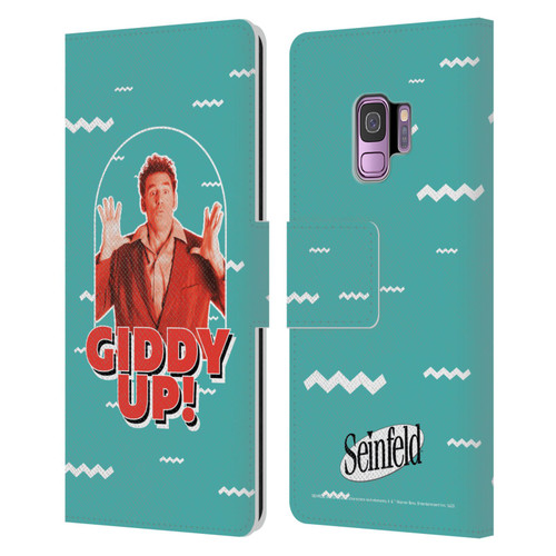 Seinfeld Graphics Giddy Up! Leather Book Wallet Case Cover For Samsung Galaxy S9