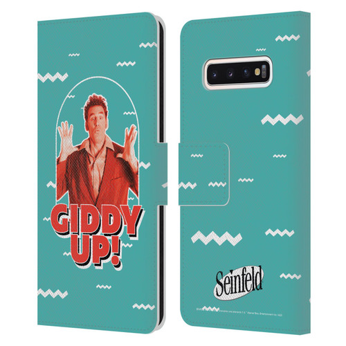 Seinfeld Graphics Giddy Up! Leather Book Wallet Case Cover For Samsung Galaxy S10