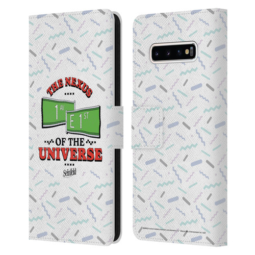 Seinfeld Graphics Nexus Of The Universe Leather Book Wallet Case Cover For Samsung Galaxy S10+ / S10 Plus