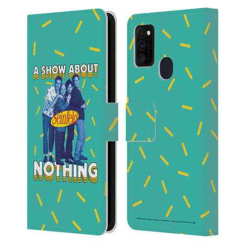 Seinfeld Graphics A Show About Nothing Leather Book Wallet Case Cover For Samsung Galaxy M30s (2019)/M21 (2020)