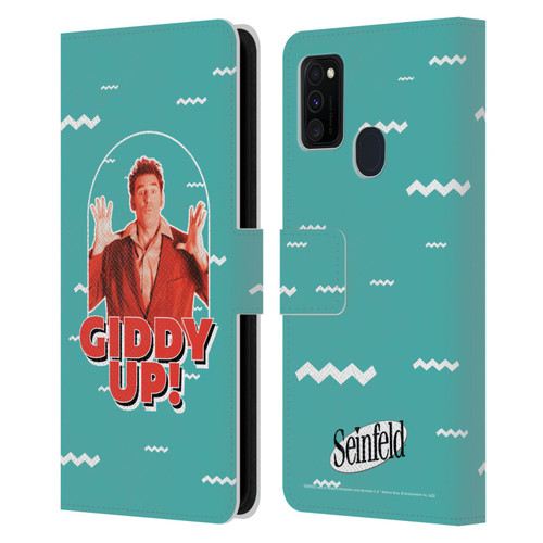 Seinfeld Graphics Giddy Up! Leather Book Wallet Case Cover For Samsung Galaxy M30s (2019)/M21 (2020)