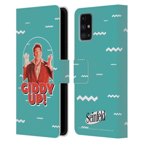 Seinfeld Graphics Giddy Up! Leather Book Wallet Case Cover For Samsung Galaxy M31s (2020)