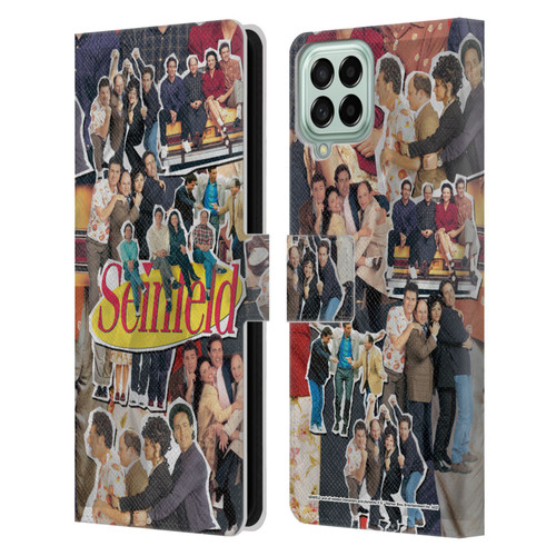 Seinfeld Graphics Collage Leather Book Wallet Case Cover For Samsung Galaxy M53 (2022)