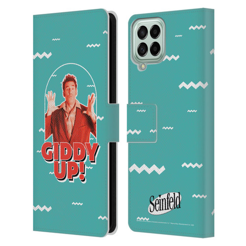 Seinfeld Graphics Giddy Up! Leather Book Wallet Case Cover For Samsung Galaxy M53 (2022)