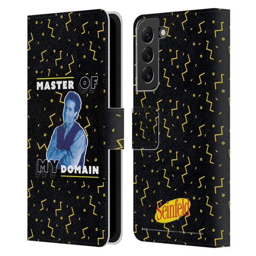 Seinfeld Graphics Master Of My Domain Leather Book Wallet Case Cover For Samsung Galaxy S22+ 5G