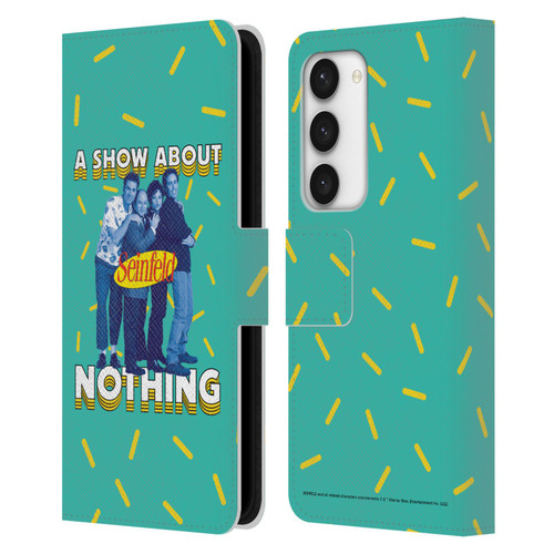 Seinfeld Graphics A Show About Nothing Leather Book Wallet Case Cover For Samsung Galaxy S23 5G