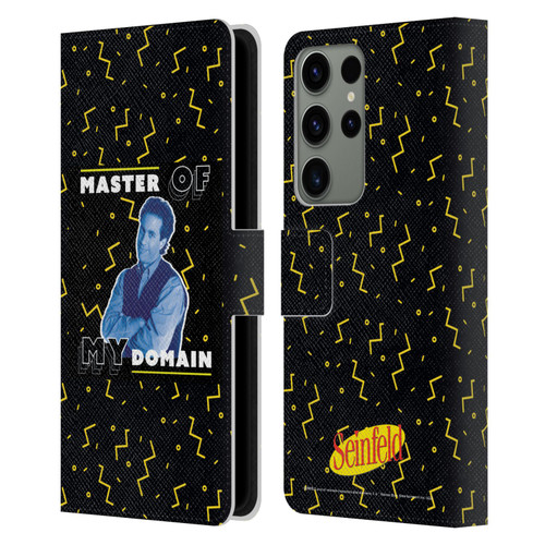 Seinfeld Graphics Master Of My Domain Leather Book Wallet Case Cover For Samsung Galaxy S23 Ultra 5G