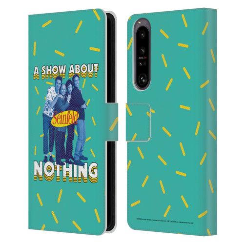 Seinfeld Graphics A Show About Nothing Leather Book Wallet Case Cover For Sony Xperia 1 IV