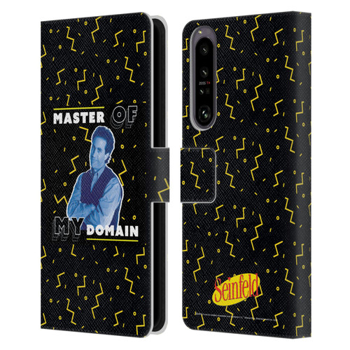 Seinfeld Graphics Master Of My Domain Leather Book Wallet Case Cover For Sony Xperia 1 IV