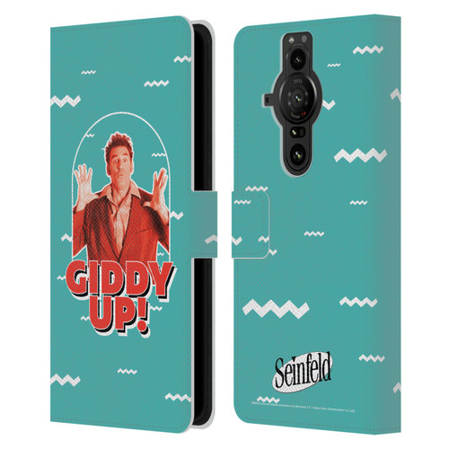 Seinfeld Graphics Giddy Up! Leather Book Wallet Case Cover For Sony Xperia Pro-I