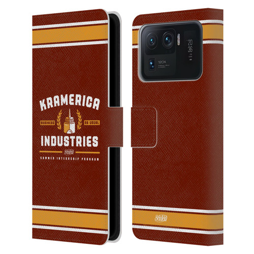 Seinfeld Graphics Kramerica Industries Leather Book Wallet Case Cover For Xiaomi Mi 11 Ultra