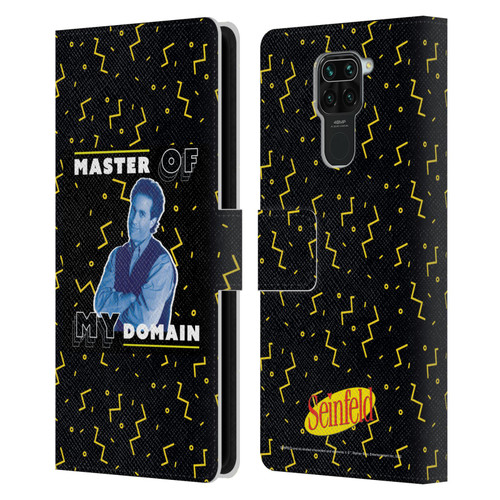 Seinfeld Graphics Master Of My Domain Leather Book Wallet Case Cover For Xiaomi Redmi Note 9 / Redmi 10X 4G