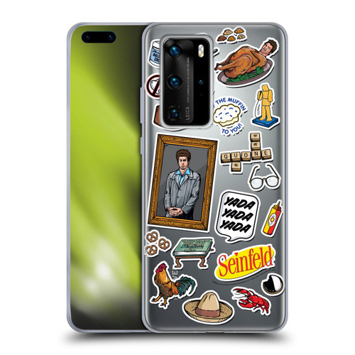Seinfeld Graphics Sticker Collage Soft Gel Case for Huawei P40 Pro / P40 Pro Plus 5G