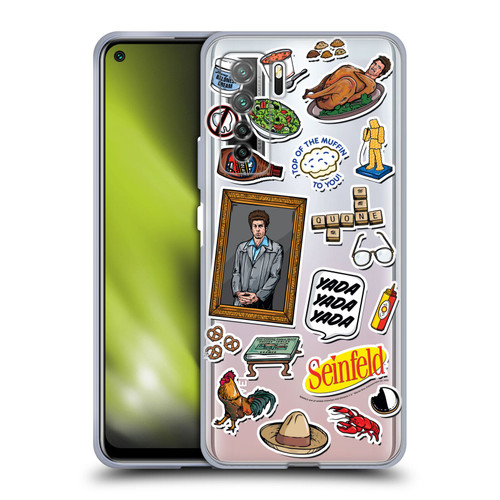 Seinfeld Graphics Sticker Collage Soft Gel Case for Huawei Nova 7 SE/P40 Lite 5G