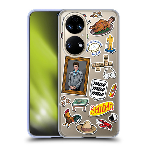Seinfeld Graphics Sticker Collage Soft Gel Case for Huawei P50