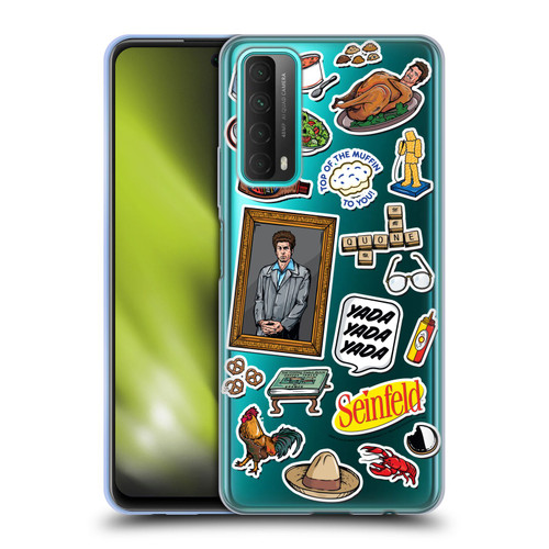 Seinfeld Graphics Sticker Collage Soft Gel Case for Huawei P Smart (2021)