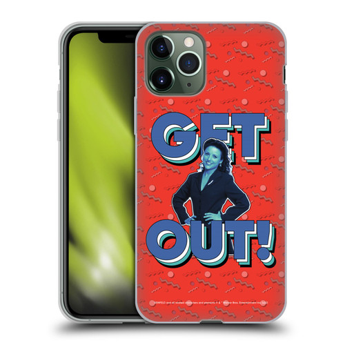 Seinfeld Graphics Get Out! Soft Gel Case for Apple iPhone 11 Pro