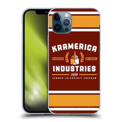 Seinfeld Graphics Kramerica Industries Soft Gel Case for Apple iPhone 12 / iPhone 12 Pro
