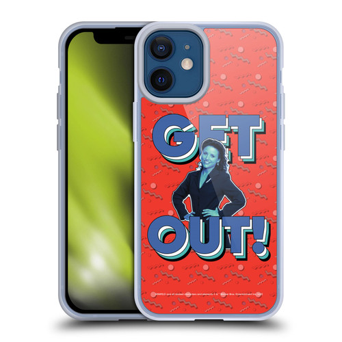 Seinfeld Graphics Get Out! Soft Gel Case for Apple iPhone 12 Mini