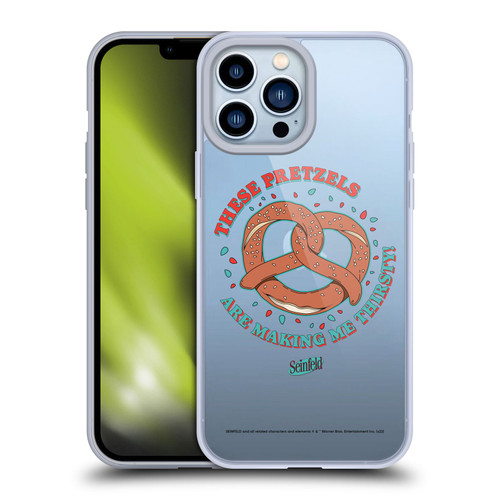 Seinfeld Graphics These Pretzels Soft Gel Case for Apple iPhone 13 Pro Max & MagSafe