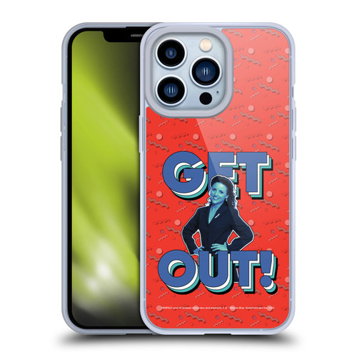 Seinfeld Graphics Get Out! Soft Gel Case for Apple iPhone 13 Pro