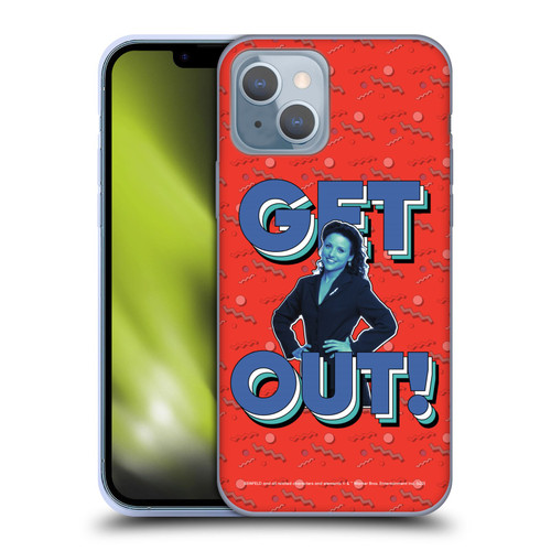 Seinfeld Graphics Get Out! Soft Gel Case for Apple iPhone 14