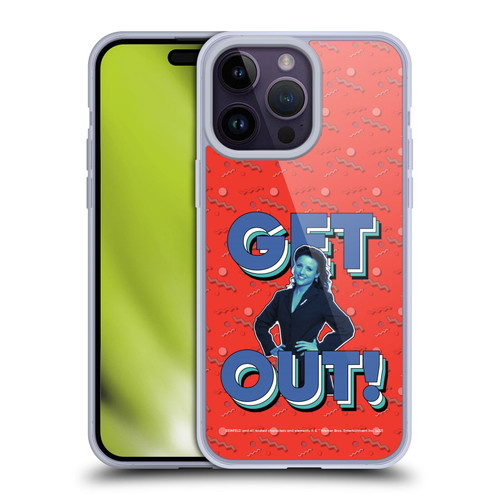 Seinfeld Graphics Get Out! Soft Gel Case for Apple iPhone 14 Pro Max