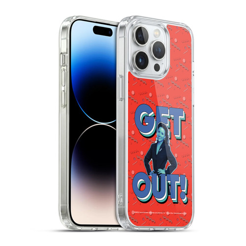Seinfeld Graphics Get Out! Soft Gel Case for Apple iPhone 14 Pro Max & MagSafe
