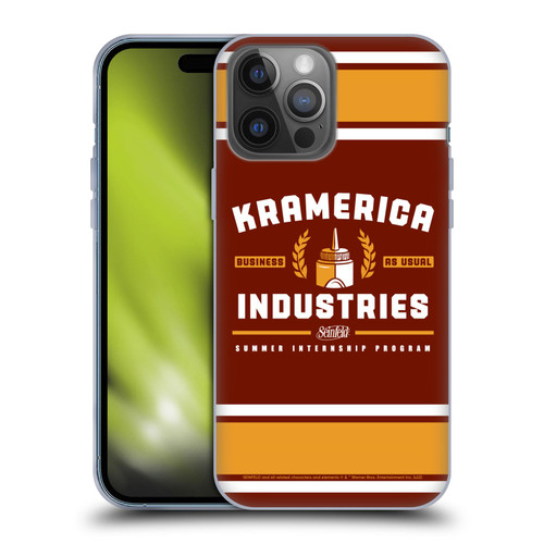 Seinfeld Graphics Kramerica Industries Soft Gel Case for Apple iPhone 14 Pro Max