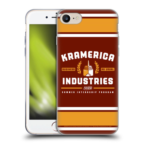 Seinfeld Graphics Kramerica Industries Soft Gel Case for Apple iPhone 7 / 8 / SE 2020 & 2022