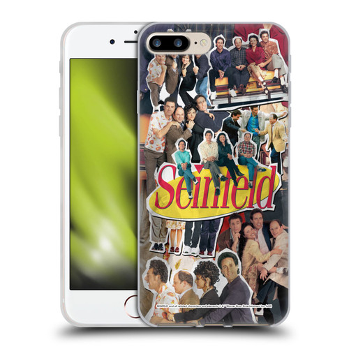 Seinfeld Graphics Collage Soft Gel Case for Apple iPhone 7 Plus / iPhone 8 Plus