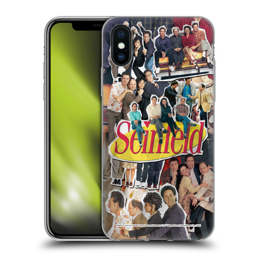 Seinfeld Graphics Collage Soft Gel Case for Apple iPhone X / iPhone XS