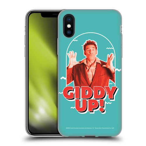 Seinfeld Graphics Giddy Up! Soft Gel Case for Apple iPhone X / iPhone XS