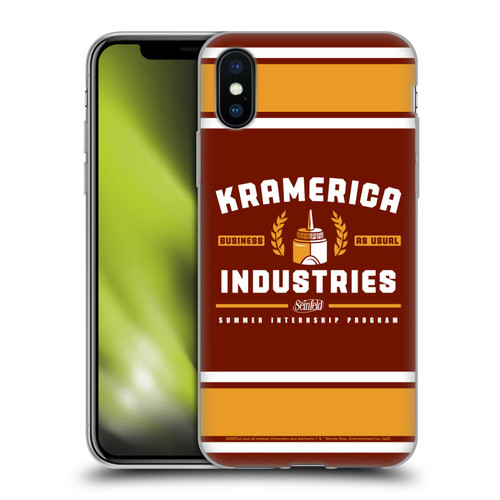 Seinfeld Graphics Kramerica Industries Soft Gel Case for Apple iPhone X / iPhone XS