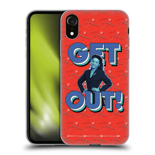 Seinfeld Graphics Get Out! Soft Gel Case for Apple iPhone XR