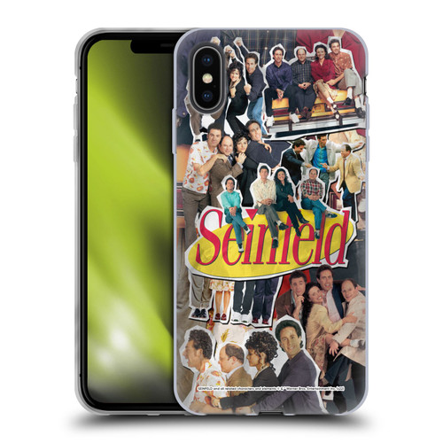 Seinfeld Graphics Collage Soft Gel Case for Apple iPhone XS Max