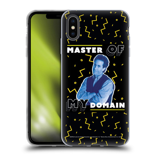 Seinfeld Graphics Master Of My Domain Soft Gel Case for Apple iPhone XS Max