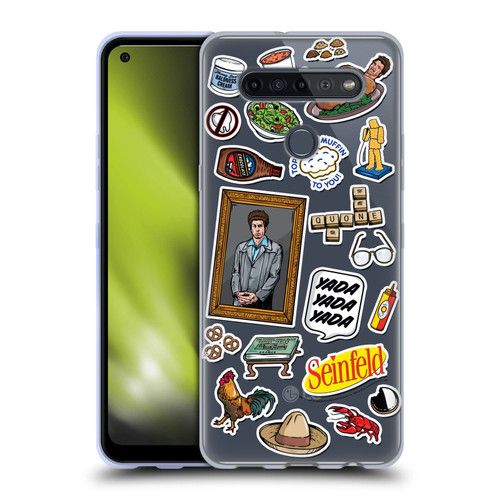 Seinfeld Graphics Sticker Collage Soft Gel Case for LG K51S