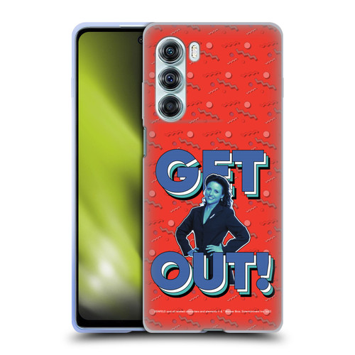 Seinfeld Graphics Get Out! Soft Gel Case for Motorola Edge S30 / Moto G200 5G
