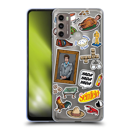 Seinfeld Graphics Sticker Collage Soft Gel Case for Motorola Moto G60 / Moto G40 Fusion