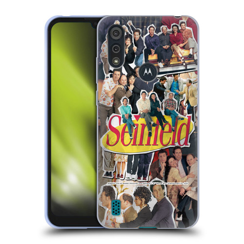 Seinfeld Graphics Collage Soft Gel Case for Motorola Moto E6s (2020)