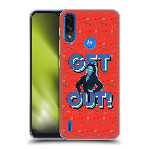 Seinfeld Graphics Get Out! Soft Gel Case for Motorola Moto E7 Power / Moto E7i Power