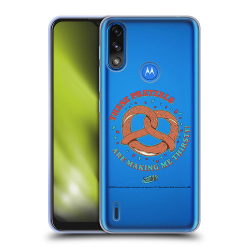 Seinfeld Graphics These Pretzels Soft Gel Case for Motorola Moto E7 Power / Moto E7i Power