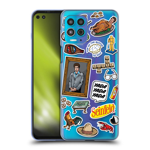 Seinfeld Graphics Sticker Collage Soft Gel Case for Motorola Moto G100