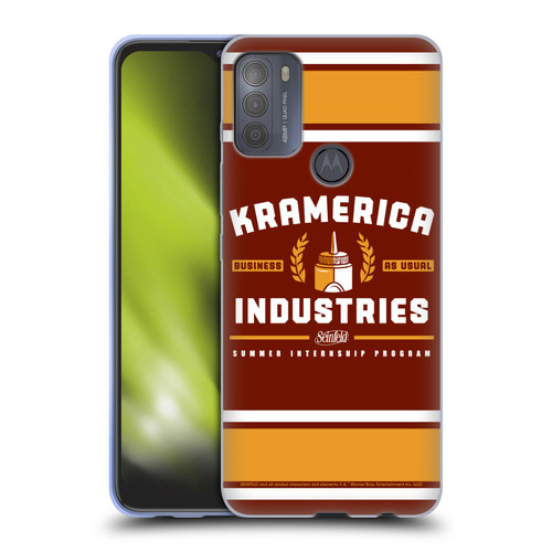 Seinfeld Graphics Kramerica Industries Soft Gel Case for Motorola Moto G50