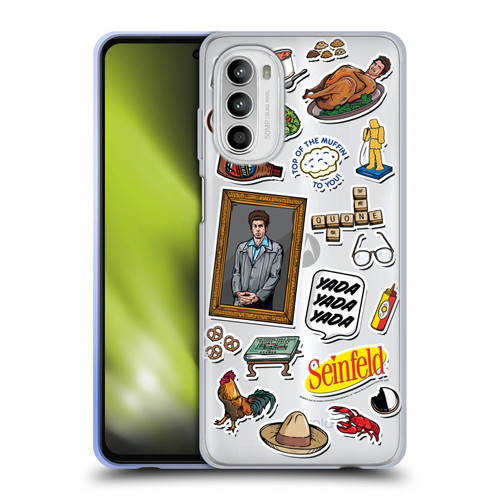Seinfeld Graphics Sticker Collage Soft Gel Case for Motorola Moto G52