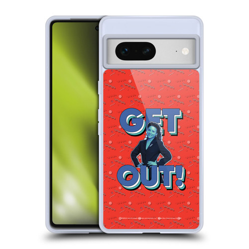Seinfeld Graphics Get Out! Soft Gel Case for Google Pixel 7