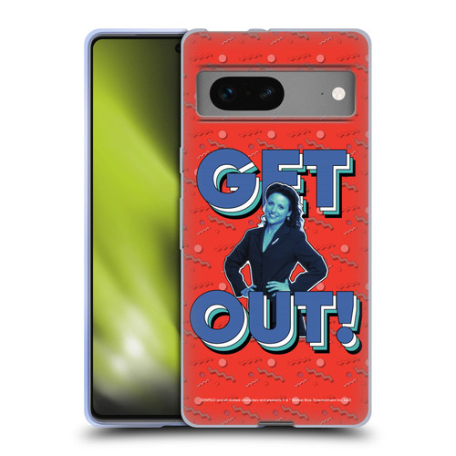 Seinfeld Graphics Get Out! Soft Gel Case for Google Pixel 7