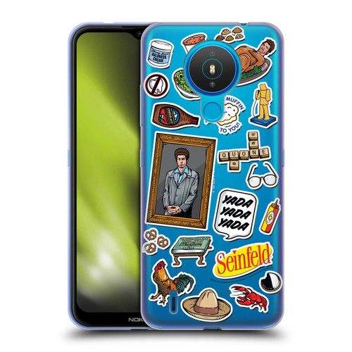 Seinfeld Graphics Sticker Collage Soft Gel Case for Nokia 1.4