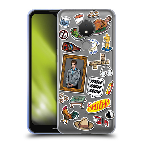 Seinfeld Graphics Sticker Collage Soft Gel Case for Nokia C21
